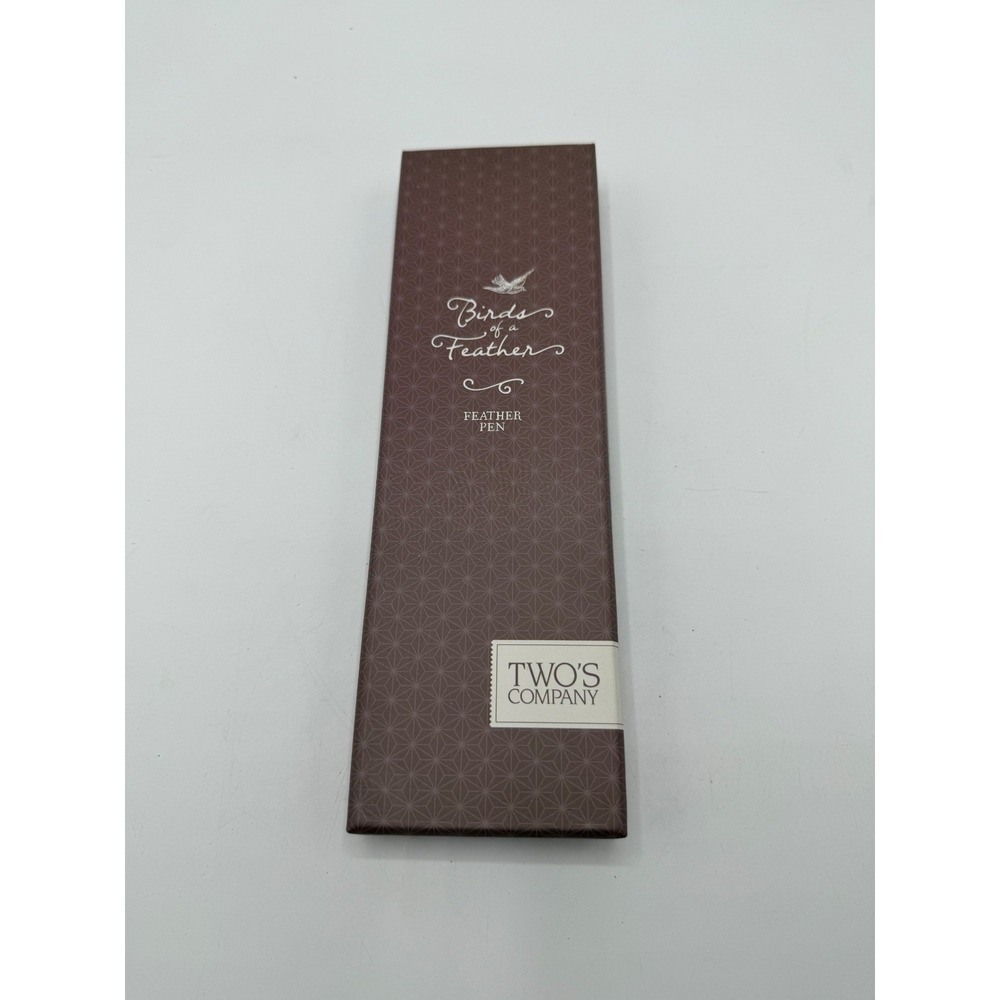 Two's Company - Birds Of A Feather - Feather Pen in Box - Refillable - Picture 2 of 5